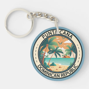 Punta Cana Dominicaanse Republiek Hut Badge Sleutelhanger
