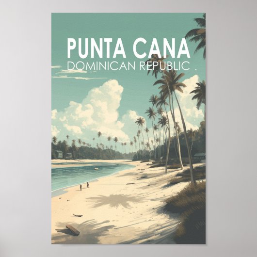 Punta Cana Dominicaanse Republiek Reiskunst  Poster (Voorkant)