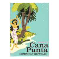 Punta Cana Dominicaanse Republiek Reisposter