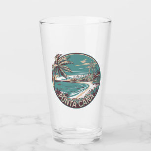 Punta Cana Dominicaanse Republiek Travel Art Badge Glas