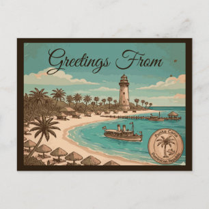 Punta Cana Dominicaanse Republiek Vintage Reizen Briefkaart