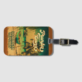 Punta Cana Dominican Palm Tree Beach  Bagagelabel (Voorkant (horizontaal))