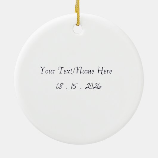 Punta Cana Dominican Palm Tree Beach  Keramisch Ornament (Achterkant)