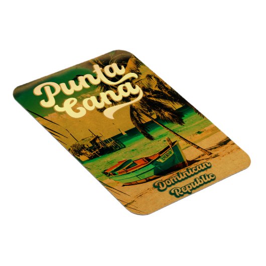 Punta Cana Dominican Palm Tree Beach  Magneet (Rechterzijde)