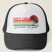 Punta Cana Dominican Palm Tree Beach  Trucker Pet (Voorkant)