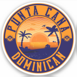 Punta Cana Dominican Republic - Retro Souvenir 80 Sticker