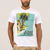 Punta Cana Dominican Republic Travel poster T-shirt (Voorkant)