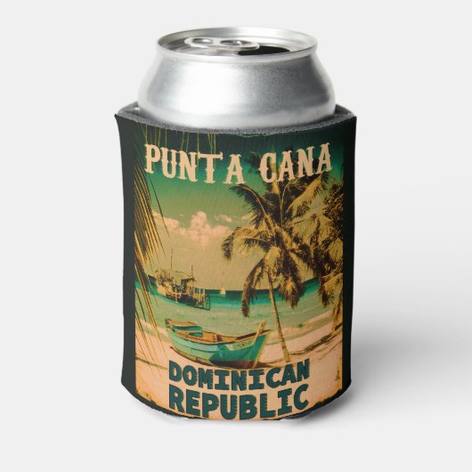 Punta Cana Dominican -  Souvenir 80s Blikjeskoeler (Blikje Achterkant)