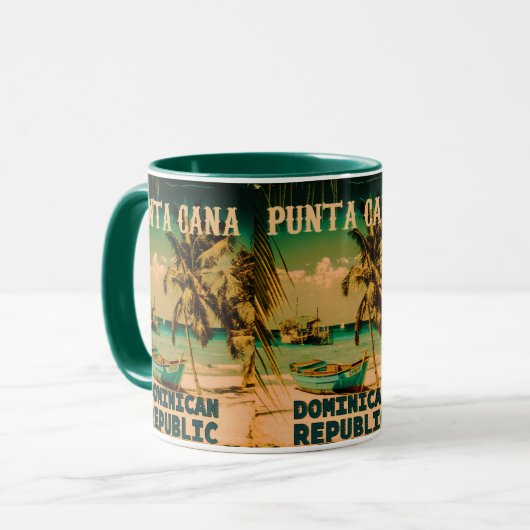 Punta Cana Dominican - Souvenir 80s Mok (Voorkant links)