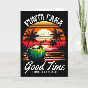 Punta Cana familie vakantie shirt Dominicaanse Rep Kaart