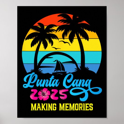 Punta Cana Familievakantie 2025 Dominicaanse Repub Poster (Voorkant)