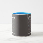 Punta Cana Map Two-Tone Coffee Mok (Center)
