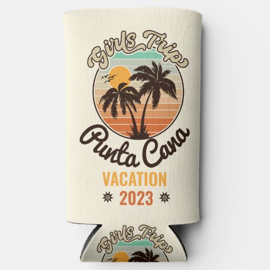 Punta Cana personaliseren Vakantie 2023 Retro 60s (Voorkant)