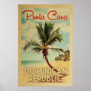 Punta Cana Poster  palmboom Poster