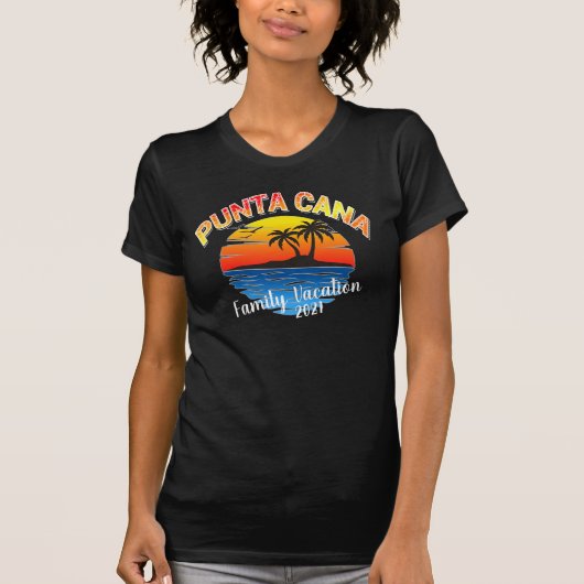 Punta Cana Summer Matching Caribbean Vacation T-S T-shirt (Voorkant)