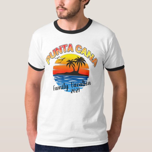 Punta Cana Summer Matching Caribbean Vacation T-S T-shirt (Voorkant)