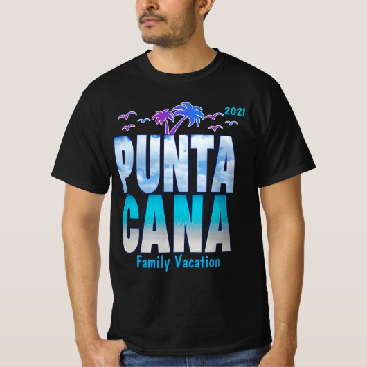 Punta Cana Summer Vacation Matching T-Shirt (Voorkant)