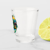 Punta Cana Sunset Kleurrijke Travel Art Embleem Shot Glas (Rechts)