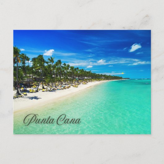 Punta Cana Tropical Sandy Beach Resort Uitzicht Briefkaart (Voorkant)