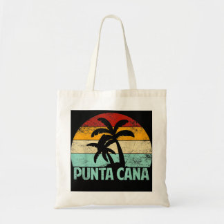 Punta Cana Vintage 70-80-jaren Retro Vacation Domi Tote Bag