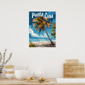 Punta Cana Vintage Poster (Keuken)