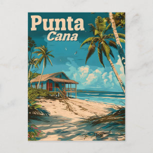 Punta Cana Vintage reizen Briefkaart