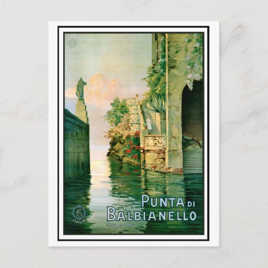 Punta di Balbianello en Como Lake Briefkaart (Voorkant)