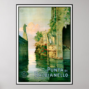 Punta di Balbianello en Como Lake Poster