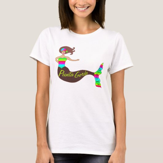 Punta Gorda, Florida Mermaid T-shirt (Voorkant)
