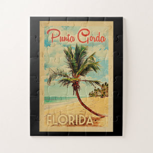 Punta Gorda Florida Palm Beach Vintage Travel Legpuzzel