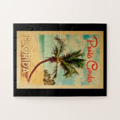 Punta Gorda Jigsaw Puzzle Palm Tree Beach Retro (Horizontal)