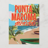 Punta Maroma Beach Mexico reisposter Briefkaart (Voorkant)