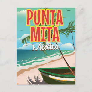 Punta Mita Mexicaanse reisposter Briefkaart
