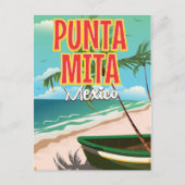 Punta Mita Mexicaanse reisposter Briefkaart (Voorkant)