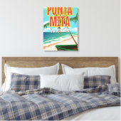 Punta Mita Mexicaanse reisposter Canvas Afdruk (Insitu (Slaapkamer))