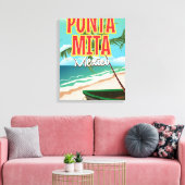 Punta Mita Mexicaanse reisposter Canvas Afdruk (Insitu (Woonkamer))