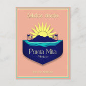 Punta Mita Mexico vakantie terracotta Briefkaart (Voorkant)
