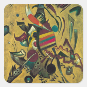 Punten door Wassily Kandinsky, Vintage Expressioni Vierkante Sticker