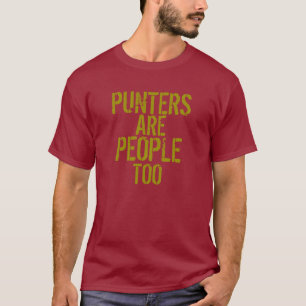 Punters zijn te grappig rood gouden shirt