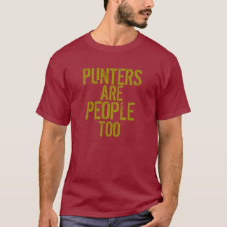 Punters zijn te grappig rood gouden shirt