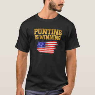 Punting wint spel t-shirt