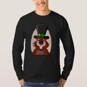 Punxsy Phil's Schattige Groundhog Day 2 februari F T-shirt
