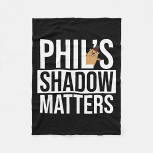 Punxsy Phils Schattige Groundhog Day Schaduw S Feb Fleece Deken