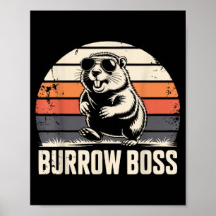 Punxy Phils Groundhog Day Kostuum 2 februari Bur Poster