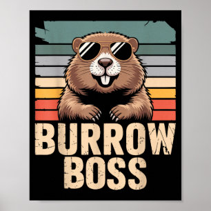 Punxy Phils Groundhog Day Kostuum 2 februari Bur Poster