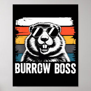 Punxy Phils Groundhog Day Kostuum 2 februari Bur Poster