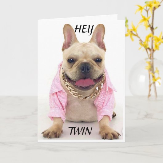 PUP AIDE À DIRE **HEUREUSE CARTE D'ANNIVERSAIRE DE (Fleur jaune)