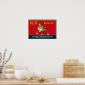 Pup Lemon LabelSan Dimas, CA Poster (Keuken)