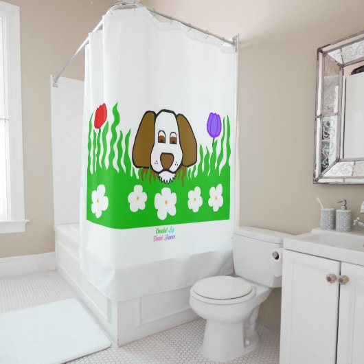 Pup N Jouer rideau de douche (En situation)