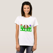 Pup N Play Dames Wit Basic T Shirt (Voorkant volledig)
